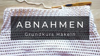 Linkshänder Grundkurs Häkeln  Abnahmen  Maschen abnehmen [upl. by Morgana]