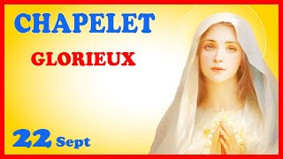 CHAPELET 🙏 Dimanche 22 Sept  Mystères Glorieux [upl. by Adaynek731]