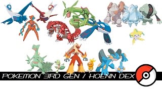 Pokemon 3rd Gen  Hoenn Dex [upl. by Ahsirkal]