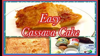 CASSAVA CAKE  QUICKamp EASY DESSERT RECIPE cooking [upl. by Nerreg]