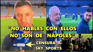 DE LAURENTIIS EMPUJA CÁMARA y CORTA ENTREVISTA POLITANO en MONTJUIC [upl. by Gearard]