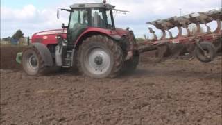 Masey Ferguson 6499 ploughing [upl. by Heaps]