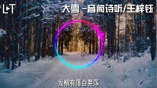 大雪  音阙诗听王梓钰 ［ 动态歌词Lyricsvideo］［带我去往 在大雪覆盖的地方 转着圈伸手接过银霜～］ [upl. by Nirrek953]