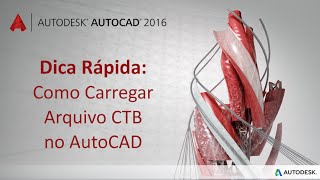 Dica rápida Carregando arquivo CTB no AutoCAD Configuração de penas  AcaDig [upl. by Eyde]