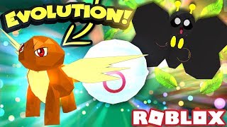 GETTING THE BEST BUSH PET AND EVOLVING THE BEST LEGENDARY PET  Roblox Pet Trainer [upl. by Secundas]