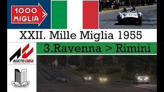 Mille Miglia 55  Stage 3Ravenna  Rimini  Triumph TR2  TvCam [upl. by Eimam]