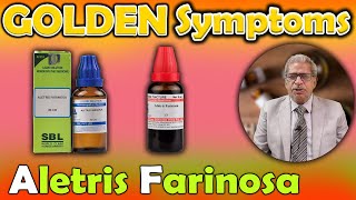 Golden Symptoms of Aletris Farinosa  Dr P S Tiwari [upl. by Torey]