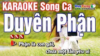 Karaoke  Duyên Phận  Song Ca  Nhạc Sống Duy Tùng [upl. by Akenat]