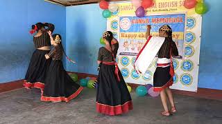 Newari dance by class 5 students childrensday dance [upl. by Ydassac841]