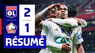 Résumé OL  Lille OSC  8e de finale de Coupe de France  Olympique Lyonnais [upl. by Ycrem]