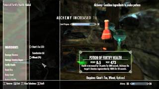 ★ TES 5 Skyrim Gameplay  Leveling Alchemy Fast Easy  Alchemy Guide  Tips amp Tricks 27 [upl. by Akiraa]