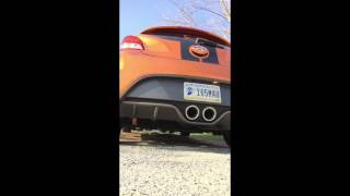 Hyundai Veloster Turbo Exhaust MBRP Before amp After [upl. by Hsekin]