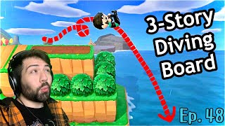 MY ISLAND UPDATES amp DIVING CLIFF • Animal Crossing New Horizons  Ep 48 [upl. by Aeslehc]