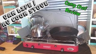 BEST STOVE FOR VANLIFE  CAMP CHEF STOVE REVIEW  VANLIFE [upl. by Noell]