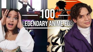 Latinos react to 100 Legendary Anime ENDINGS for the first time [upl. by Davison]