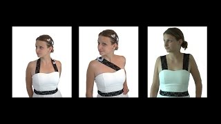 3 DIY Designs for Adding Straps To A Strapless Dress [upl. by Rabin]