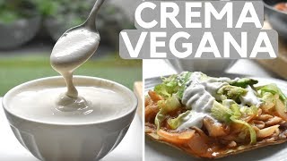 CREMA ÁCIDA VEGANA  SALUDABLE LIBRE DE LÁCTEOS [upl. by Shulem733]