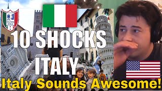 American Reacts Italy 10 Culture Shocks Tourists Have When They Visit Italy [upl. by Nnairahs]