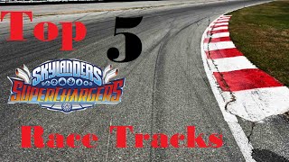 Top 5 Skylanders Superchargers Race Tracks [upl. by Wallack]