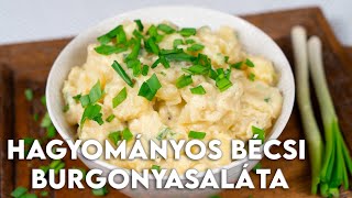 Hagyományos bécsi burgonyasaláta 🥔🧈  Mindmegettehu [upl. by Ahsekam]