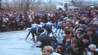 Elfstedentocht 13e 1985 winnaar Evert van Benthem [upl. by Meridel]