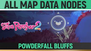 Slime Rancher 2  All Map Data Nodes  Powderfall Bluffs 🗺 [upl. by Otiragram722]