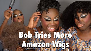 Bob Tries More Wigs From Amazon [upl. by Wallford508]