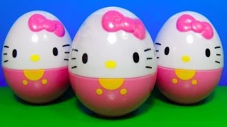 3 Hello Kitty surprise eggs HELLO KITTY for BABY mymillionTV [upl. by Dominy]