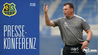 1 FC Saarbrücken  Würzburger Kickers  Pressekonferenz vor dem Spiel 25 Spieltag [upl. by Norris]