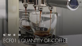 How to Alter the Quantity of Coffee  Smeg ECF01 [upl. by Sicular]