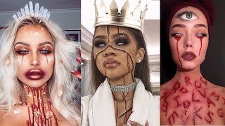 Top 15 Easy Halloween Makeup Tutorials Compilation 2017 [upl. by Bissell872]