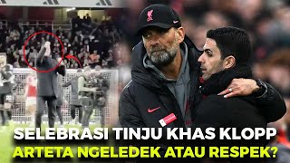 Mikel Arteta Tiru quotSelebrasi Tinjuquot Milik Jurgen Klopp Usai Arsenal vs Liverpool 31 [upl. by Alah]