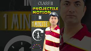 Class 11 Projectile Motion in 1 MINUTE shorts projectilemotion physics class11 cbse ncert [upl. by Rednasxela]