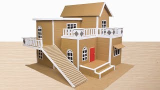 Làm Nhà Bằng GiấyNhà Biệt Thự Bằng Giấyhouse with paper [upl. by Richman]