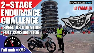 YAMAHA Y16ZR  2 STAGE FUEL CONSUMPTION  ENDURANCE CHALLENGE [upl. by Johanna]