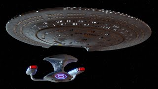 Galaxy Class Starship Saucer Separation Field Test  USS Galaxy NX70637 startrek [upl. by Hisbe]