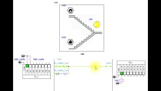 W4T11 EIA  STAIRCASE LIGHT OPERATION USING PLC PROGRAM AUTOMATION STUDIOKANNADA 20ME44P [upl. by Yardna]