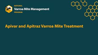 Varroa Apivar and Apitraz Treatment [upl. by Malory731]