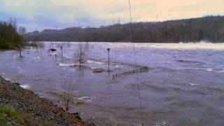 inondation  Flood  Barrage La Gabelle Dam printemps 2017 4k [upl. by Hogan]