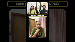 Luck plays a role in UPSC [upl. by Ymmit]