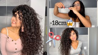 3 TECHNIQUES POUR COUPER SES CHEVEUX SOIMÊME  ROUTINE CHEVEUX BOUCLÉS [upl. by Kannav]