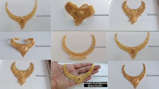 New latest gold necklace designs with weight and pricegold necklace designs new model 2024 [upl. by Star]