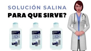 SOLUCIÓN SALINA que es y para que sirve la solución salina como usar la solución salina [upl. by Niwdog]