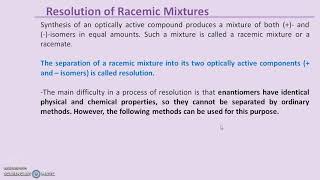 Recemization and Resolution of Racemic mixture [upl. by Anilocin598]