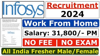 Infosys Recruitment 2024  Infosys Fresher Jobs 2024  Infosys Job Vacancy 2024  Salary ₹32000 [upl. by Tneicniv211]