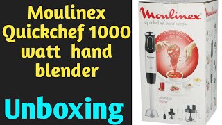 Best Hand Blender  Moulinex Quickchef 1000 Watt  FoodProcessor type Attachment  GetUpdatedNow [upl. by Tewell]