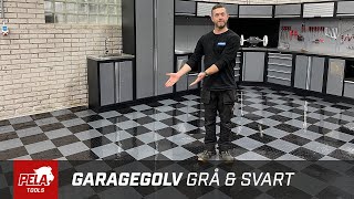 Garagegolv grå amp svart från PELA Tools [upl. by Nyleikcaj]