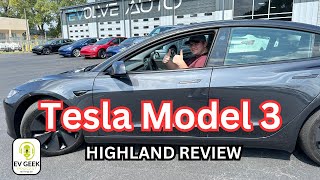 Tesla Model 3 Highland Review The Best Just Got Better [upl. by Atinna]