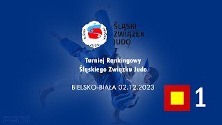 TATAMI 1  TURNIEJ RANKINGOWY ŚLĄSKIEGO ZWIĄZKU JUDO 02122023 BIELSKO BIAŁA [upl. by Ornie624]