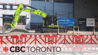 Province begins construction on 3 new Ontario Line stations [upl. by Lahcar305]